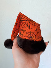 Load image into Gallery viewer, Alt fashion spiderweb gothic Santa hat Fascinator hair accessory 