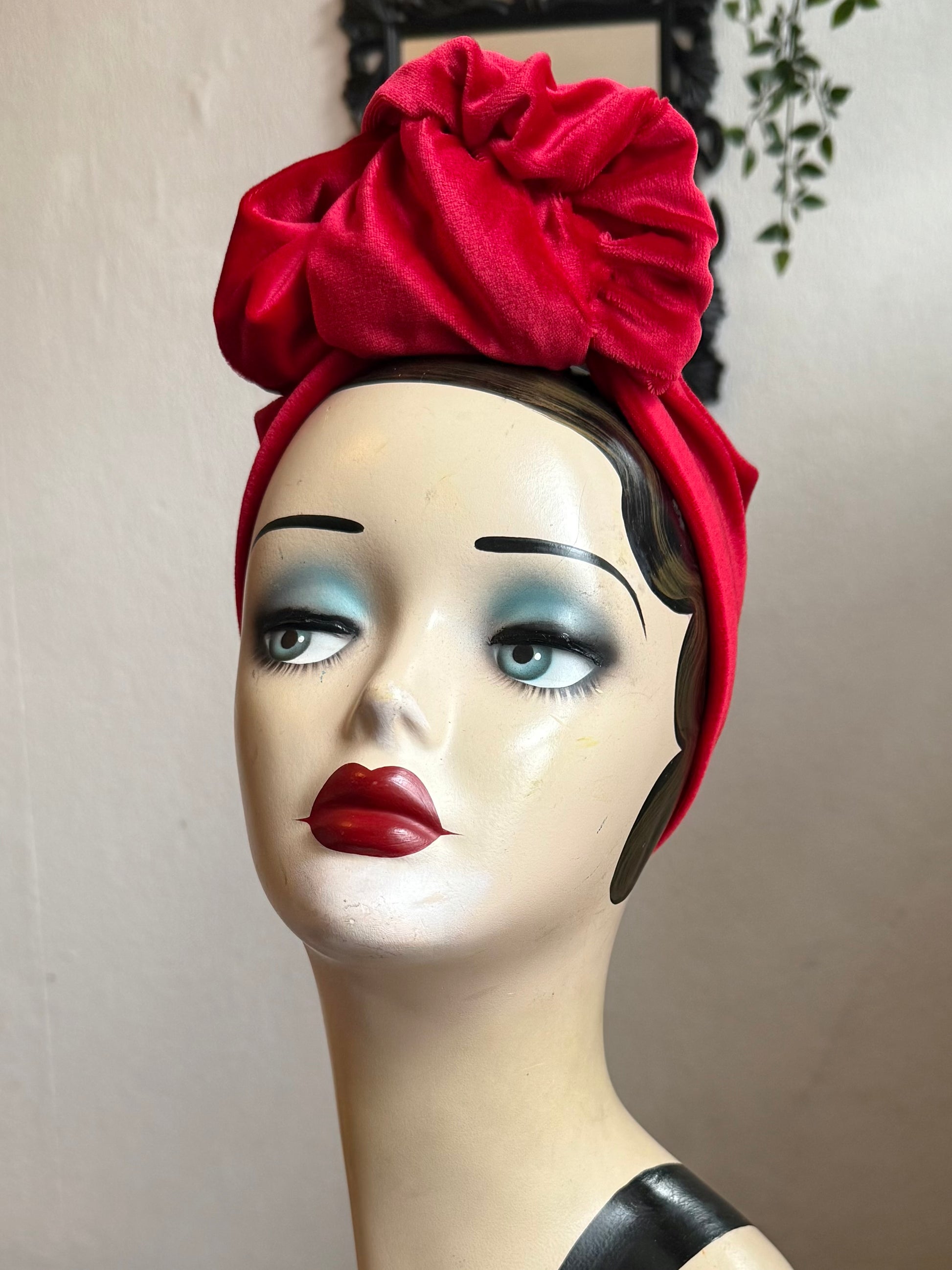 red velvet headband