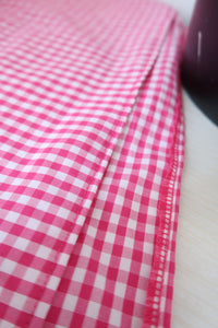 Pretty gingham self tie bandana 