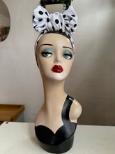 Load image into Gallery viewer, Vintage summer polka dot turban headscarf  