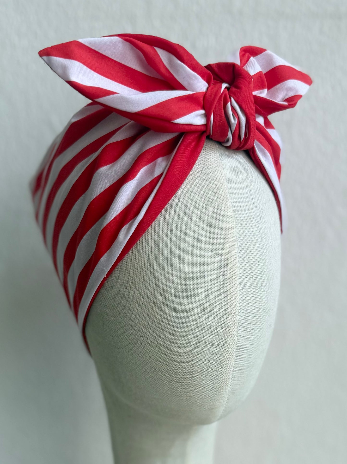 red nautical headscarf bandana