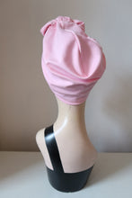 Load image into Gallery viewer, SALE ITEM: SMALL KNOT Light Pink (Full Coverage) Pre-tied 1940s Style Turban