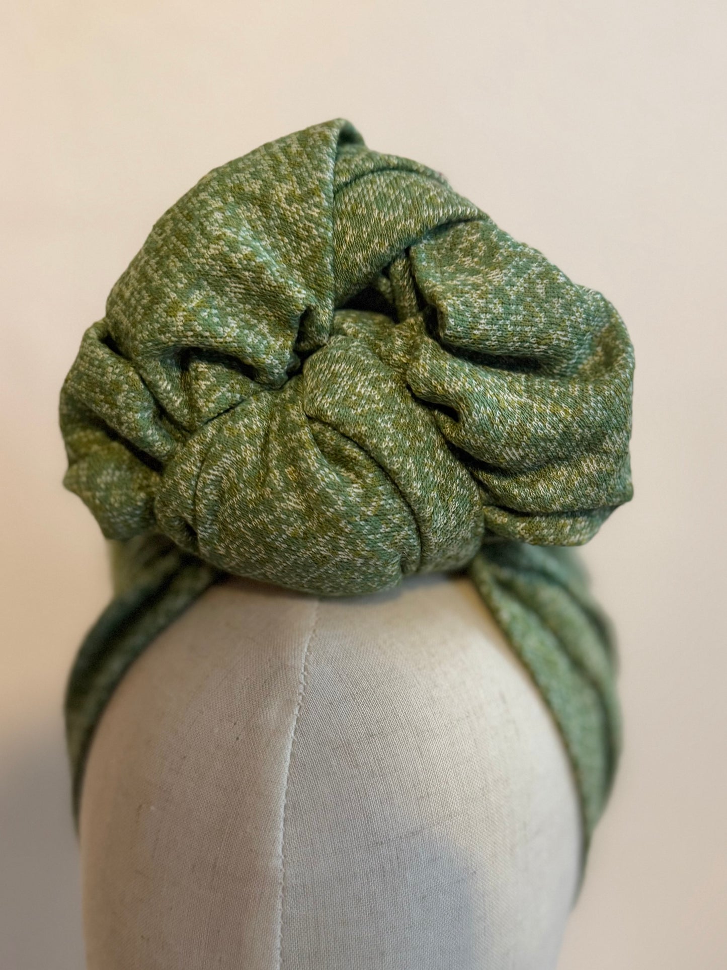 Vintage style handmade jersey turban 