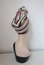 Load image into Gallery viewer, Striped vintage turban
