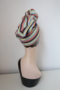 Striped vintage turban