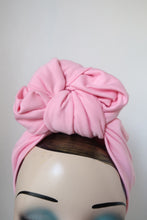 Load image into Gallery viewer, SALE ITEM: SLOUCHY KNOT Light Pink (Full Coverage) Pre-tied 1940s Style Turban