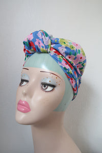 Floral vintage headscarf