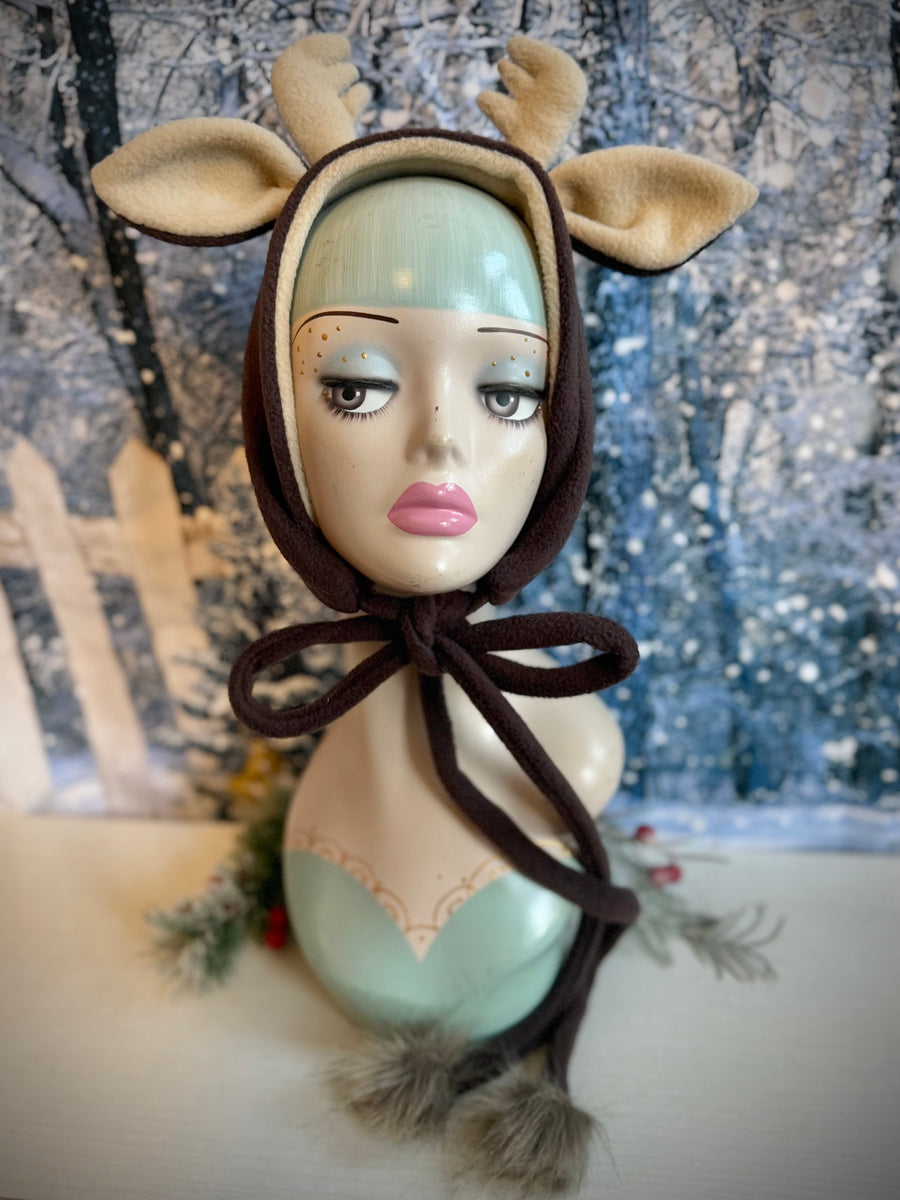Reindeer fleece headband 