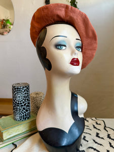 Gothic Halloween pumpkin beret 