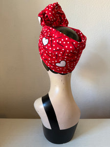 Heart print headband 