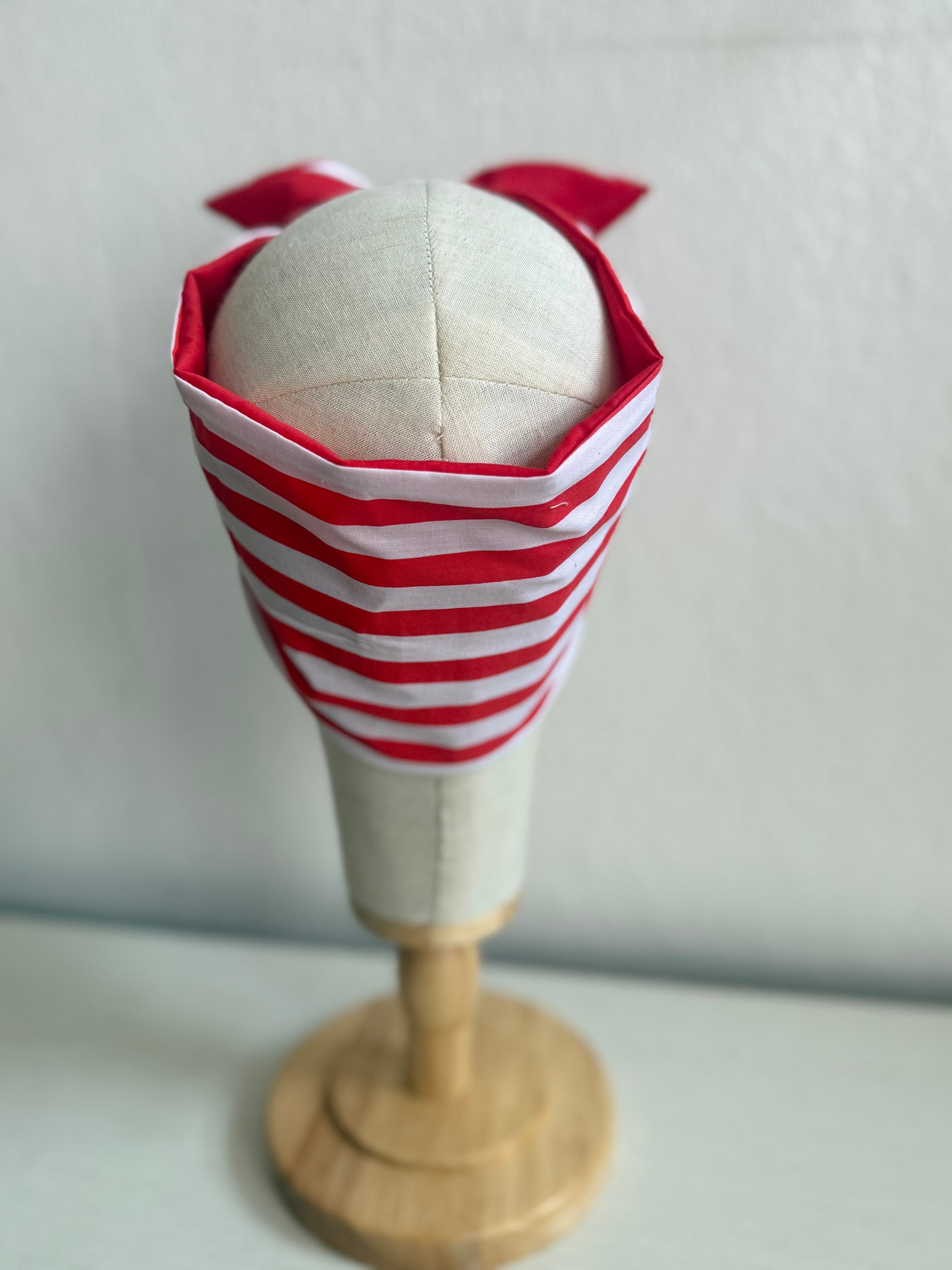 red nautical headscarf bandana