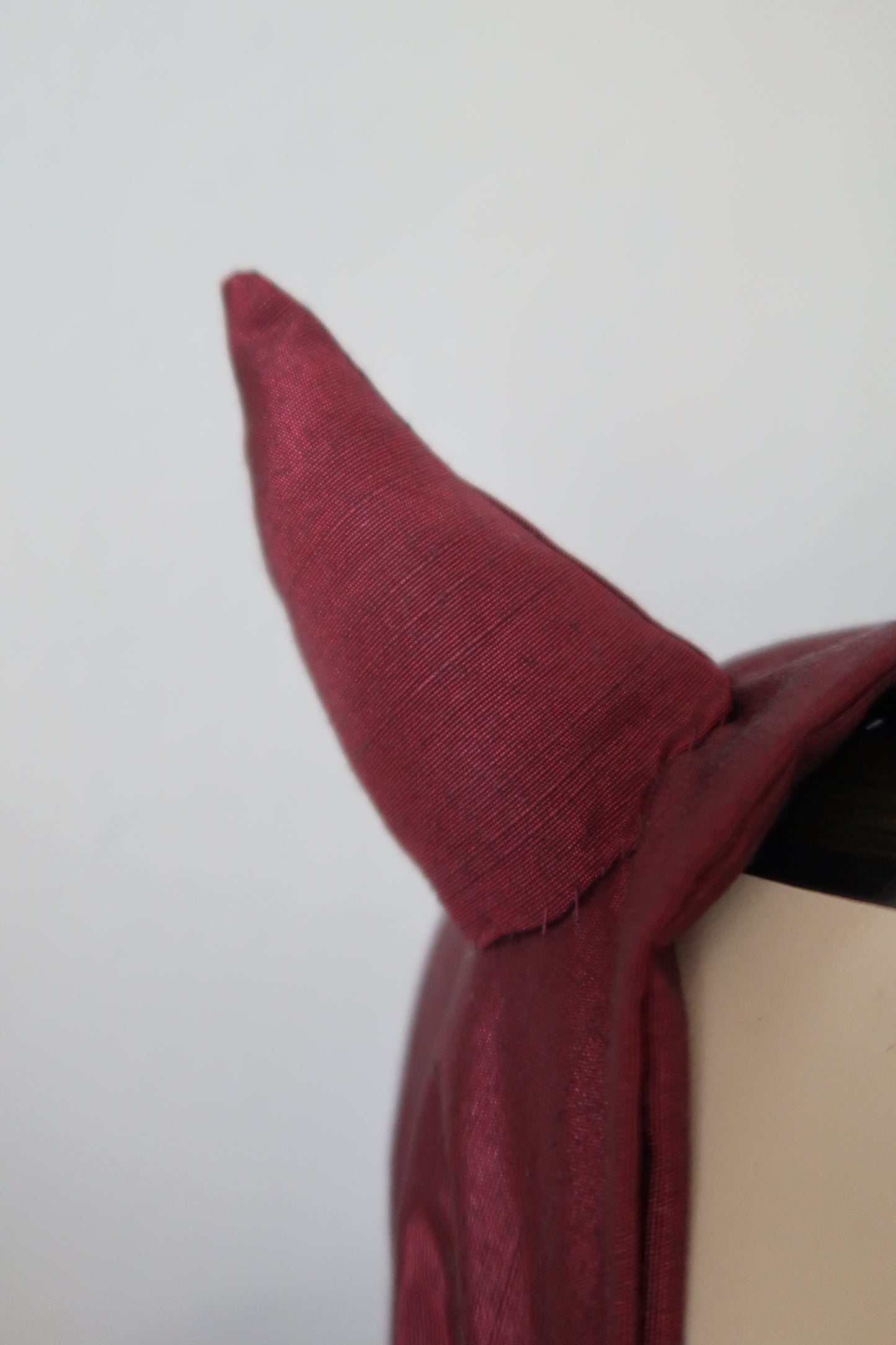 Red pin up devil costume headband 