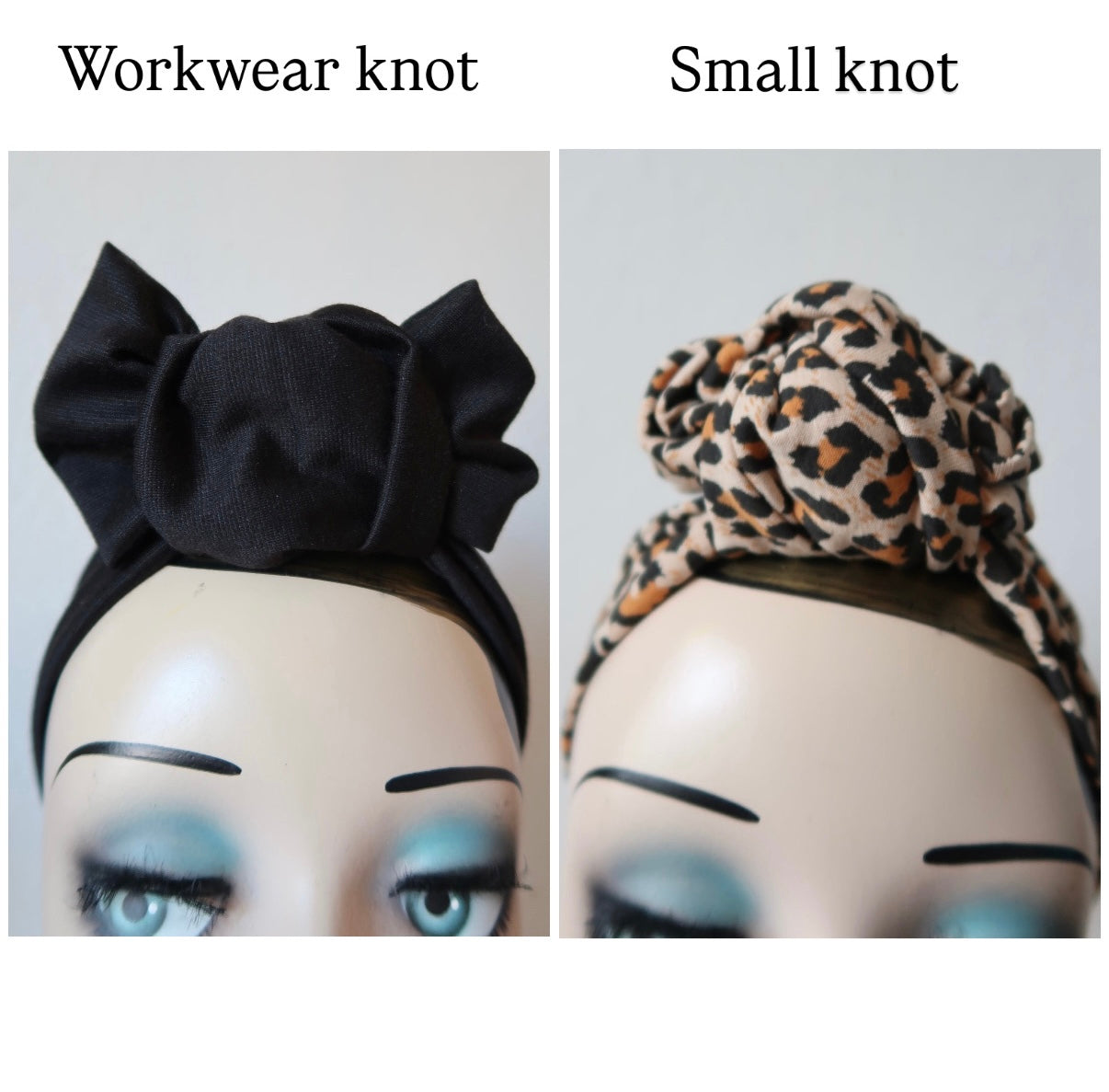 Narrow Headbands in Red/Black & Leopard Print