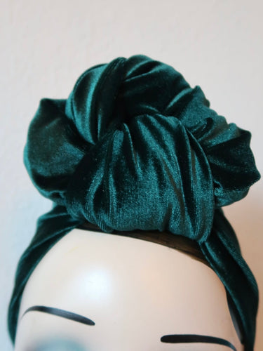 Vintage velvet stretchy headband 