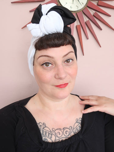 Made To Order: DUO DESIGN 1940s Style Pre-Tied Turban in 4 Colourways