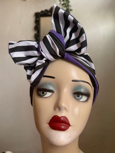 Halloween spooky striped headscarf 