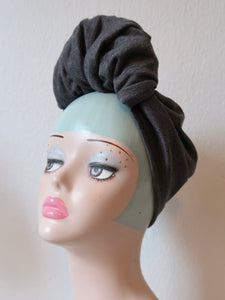 Autumn grey vintage turban 