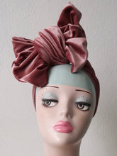 Load image into Gallery viewer, Vintage velvet headband hat headscarf 