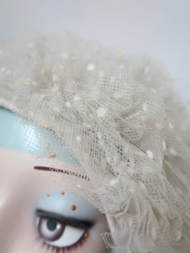 SALE ITEM: True Vintage Cream Tulle Hat