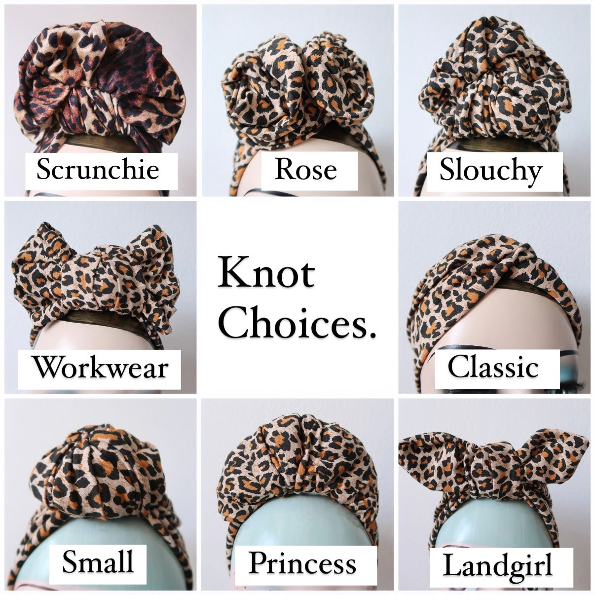 Leopard print vintage headband 