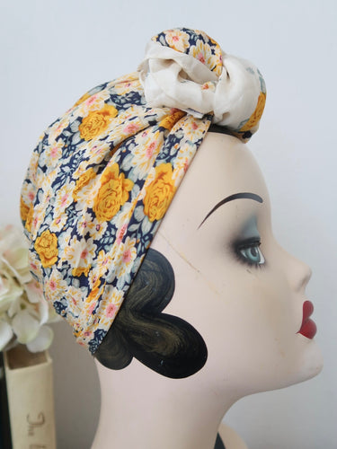 Floral vintage headscarf  