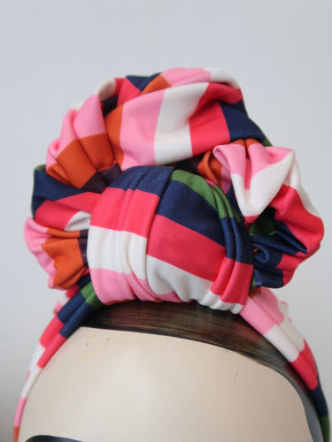 Striped vintage style headband 