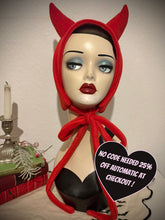 Load image into Gallery viewer, Devil Fleece Headband in Red