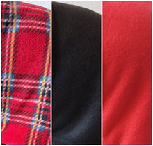 Load image into Gallery viewer, Pixie Bonnet in Tartan/Black or Red