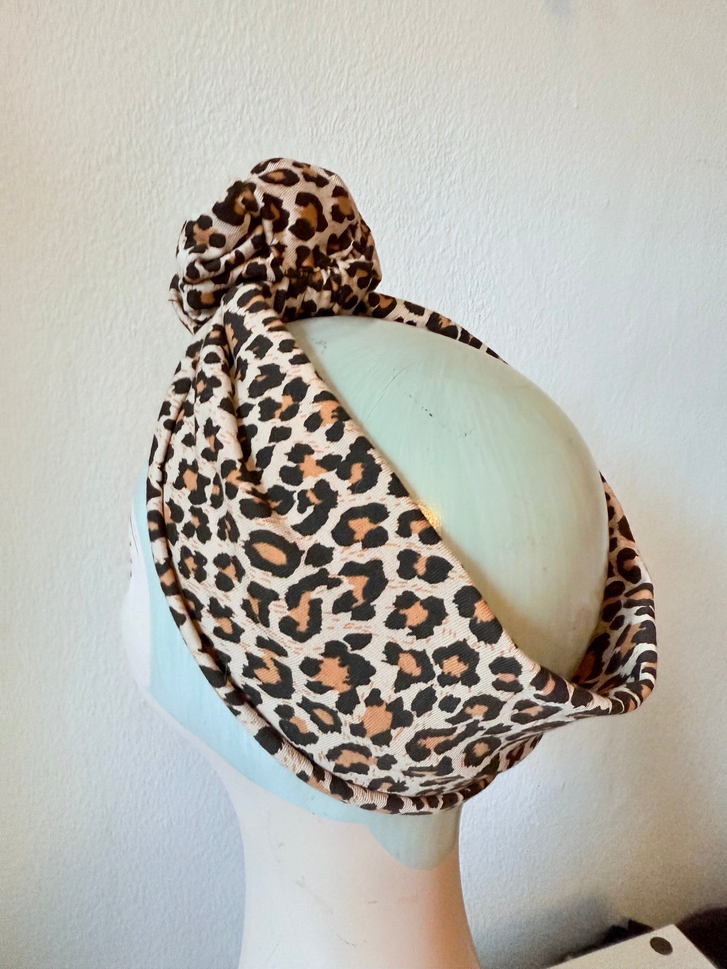 Narrow Headbands in Red/Black & Leopard Print