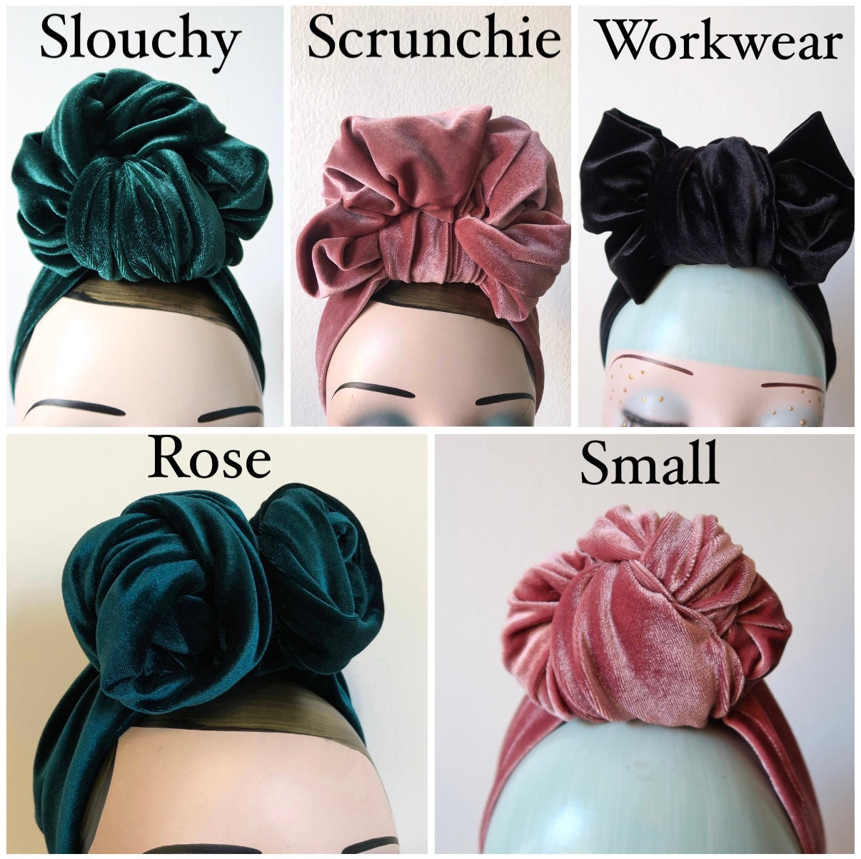 Velvet headbands 