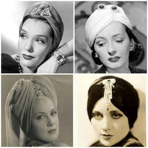 velvet vintage headscarves