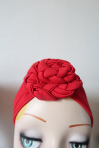 Plaited fashion vintage turban
