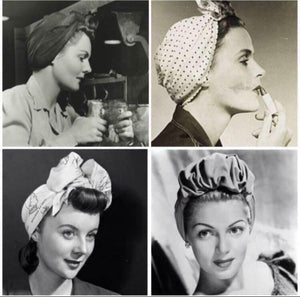 Authentic 1940s Handmade Turbans
