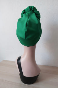 Vintage 1940s turban in stretch fabric