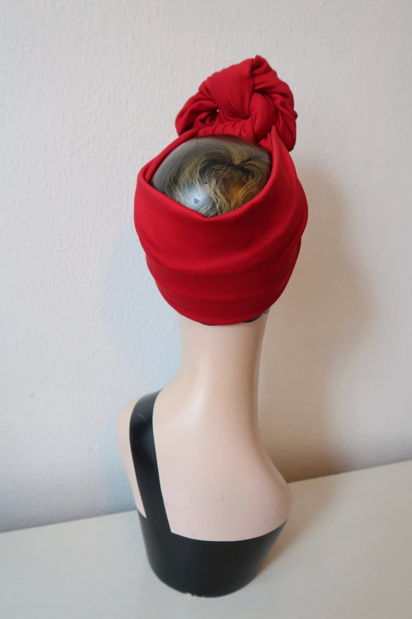 vintage headband in red