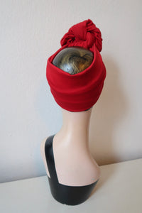 vintage headband in red