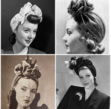 Load image into Gallery viewer, SCRUNCHIE KNOT in Blush (Full Coverage) 1940s Style Pre-tied Turban